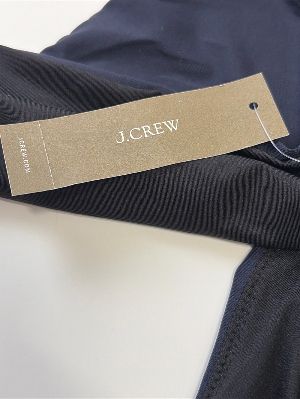 J Crew Womens Size 3X Navy Blue Black Lined Ruffled Sides Bikini Swim Bottoms - Picture 9 of 10
